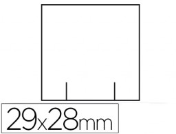 700 etiquetas Meto papel blanco lisas cuadradas 29 x 28 mm.